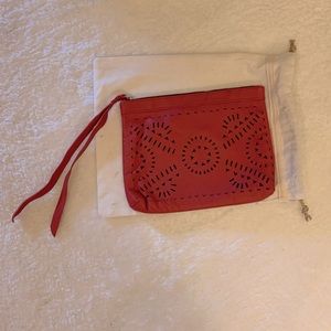 Cleobella Red Kuta Clutch